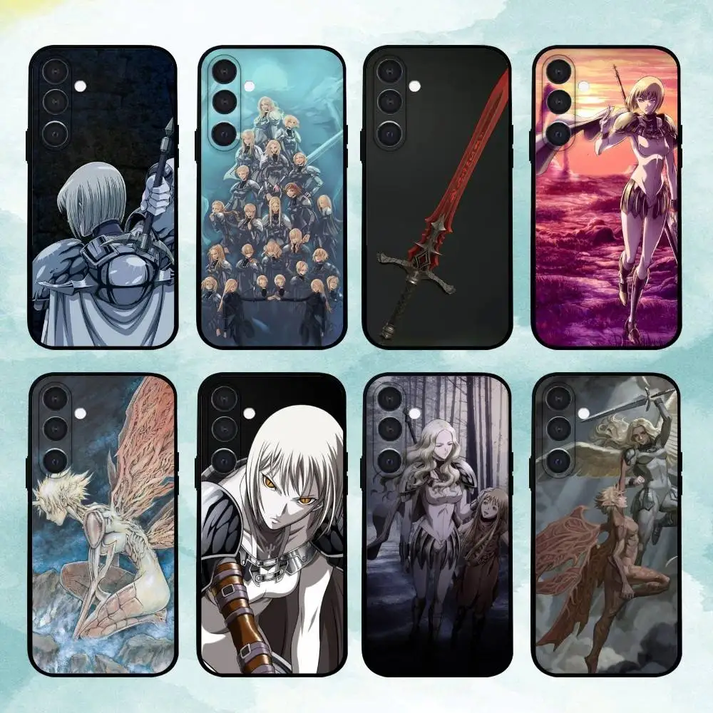 

C-Claymore Anime Phone Case For Samsung Galaxy A73,A72,A71,A70,A53,A52,A51,Others Soft Black Cover