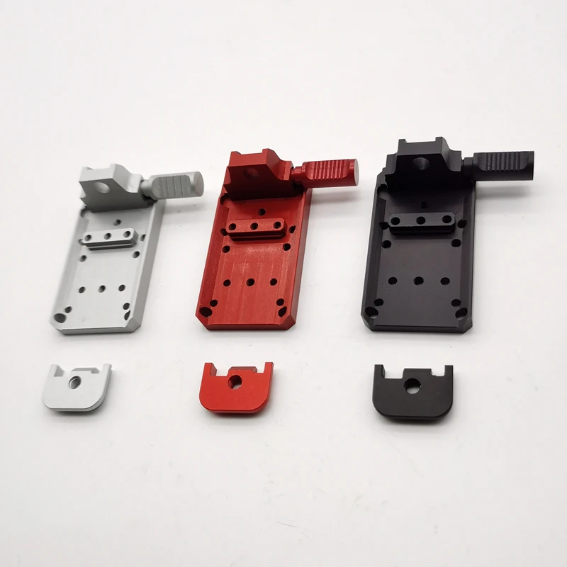 Universal Glock Rear Sight Mount, RMR Docter, ROMEO3 SRO, Ponto Vermelho, Âmbito Reflex, Mount Plate Base, 17, 19, 22, 23