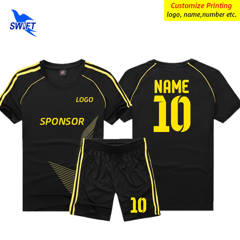 Customize Print Adults Kids Soccer Jersey Uniforms Men Boys Football Team Sets Breathable Futsal Training Tracksuit Sport Suits