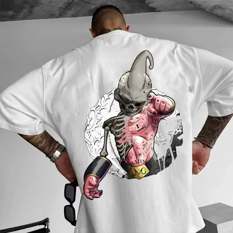 Tシャツ ドラゴンボール 悟空 日本アニメ コットン ファッション ハイストリート、男性にも女性にも適しています、原宿 Y2K