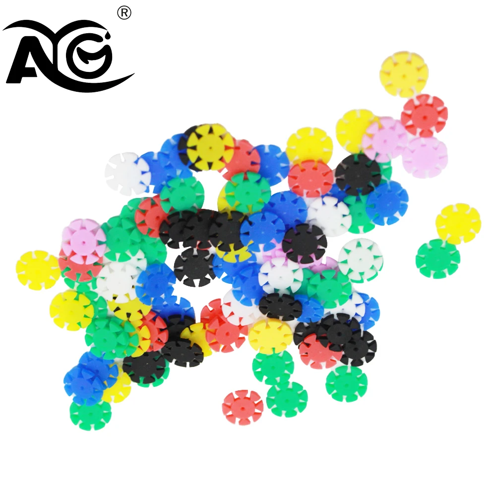 AG 100pcs Dental Endo Files Stoppers Disinfection Dental Counters for Dental Files Dentistry Endo Files Flowers For Dentistry