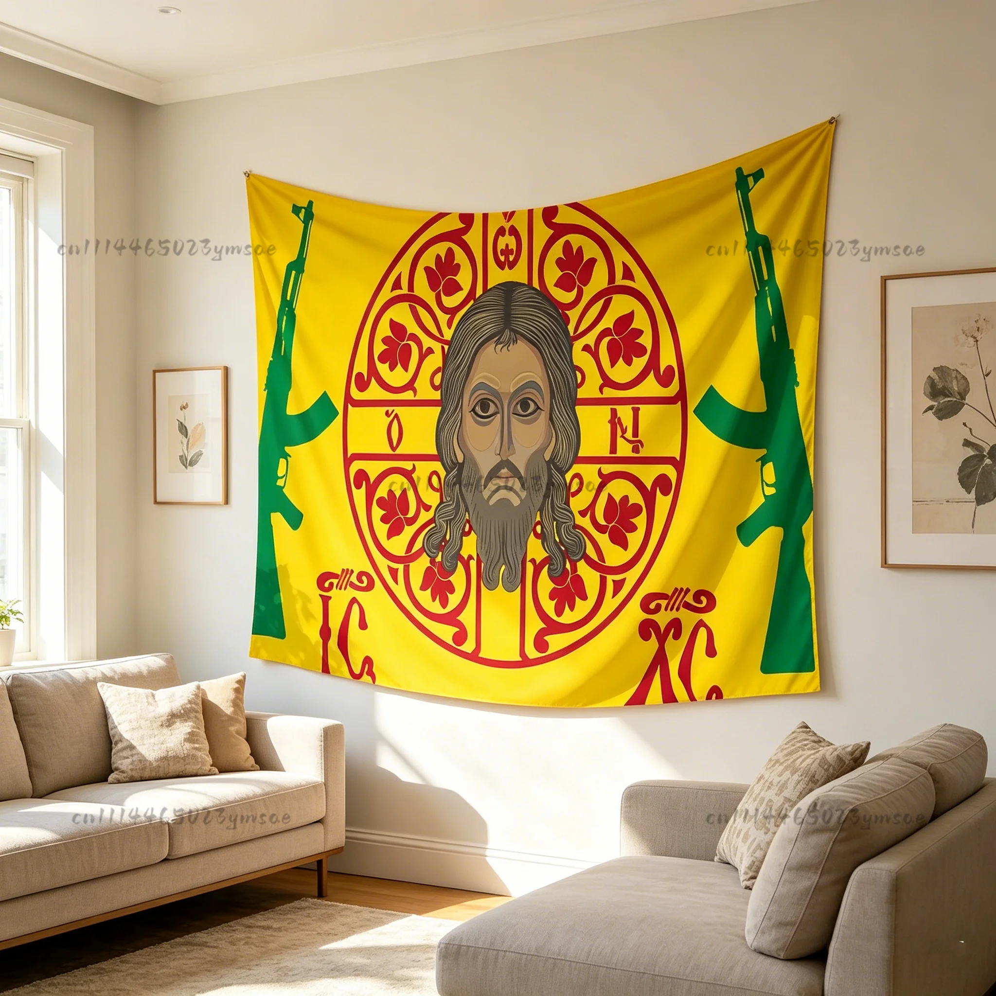 90X150Cm Jesus Christ Wall Tapestry Flags Religion Faith Face Flags Banner Outdoor Indoor Decor  Wall Art Decor Background Cloth