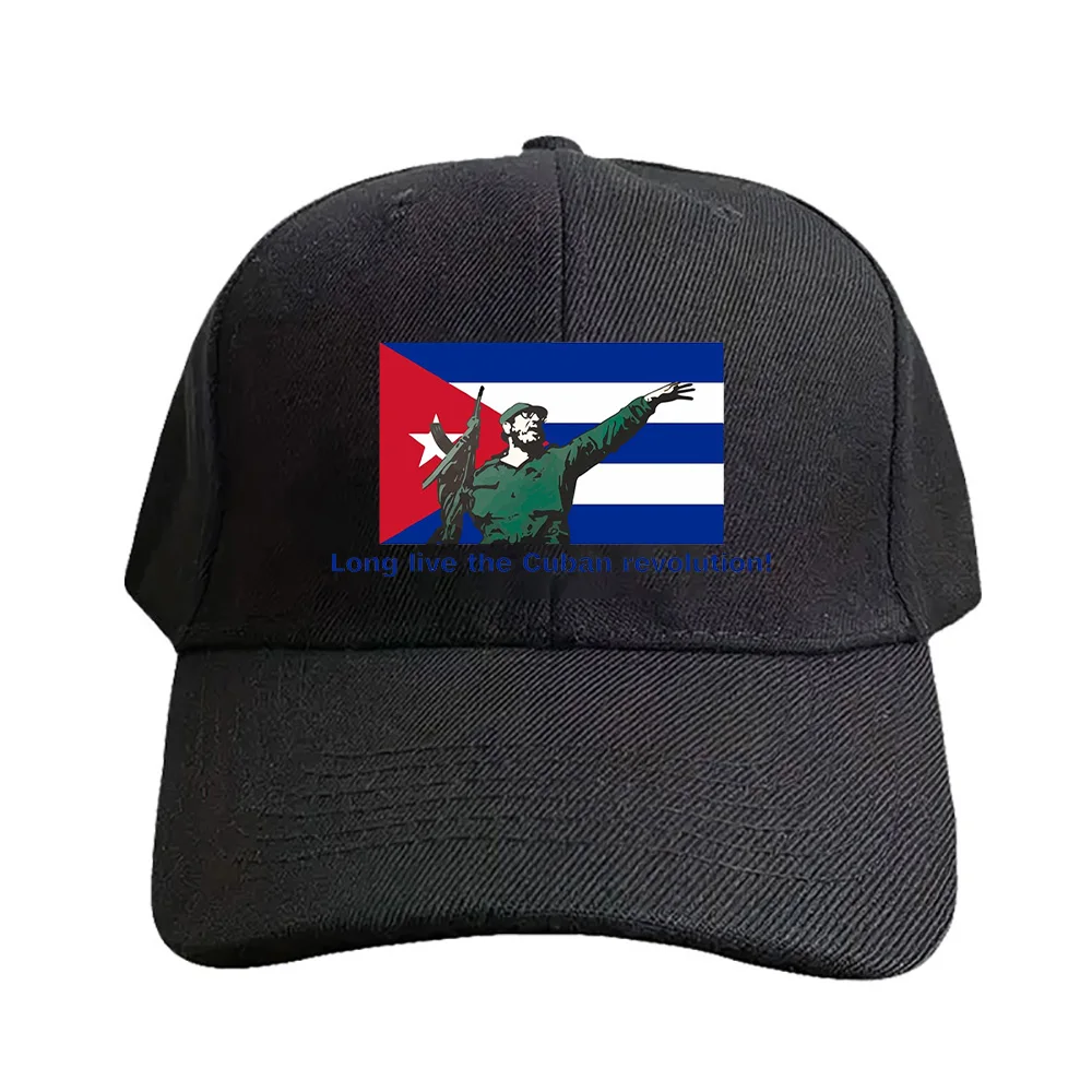 Cuban Revolution long live the cuban revolution Cap Summer Woman Man Baseball Cap Adjustable with Curved Brim Duckbill