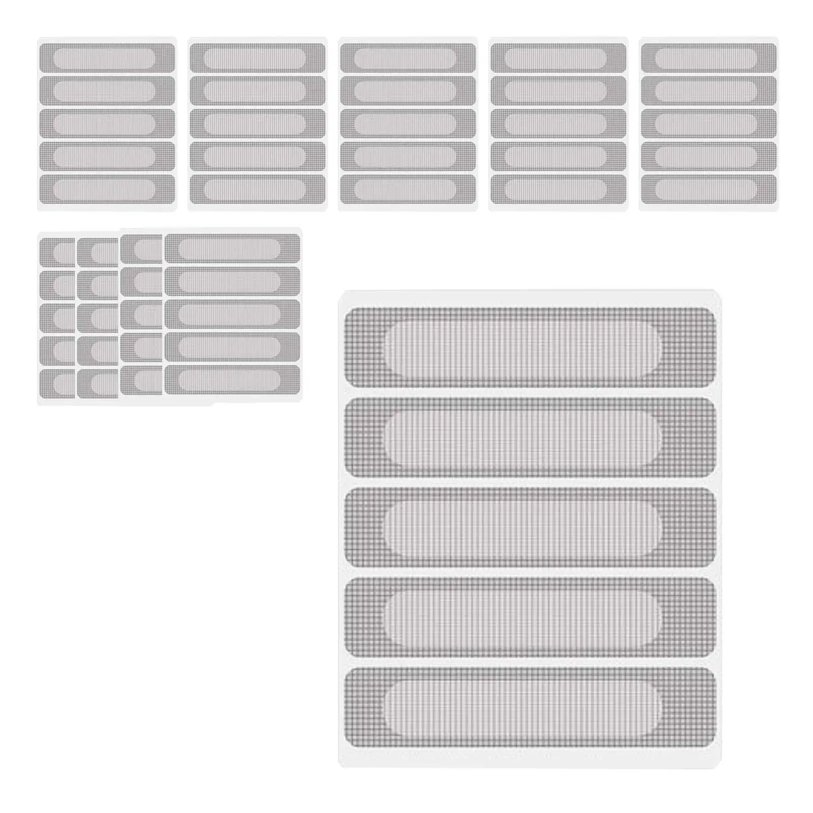 10 Sheet Waterproof Fiberglass Covering Mesh Screen Tape for Pool Screen Window Screen Curtains Patio Door Net Tent Mesh