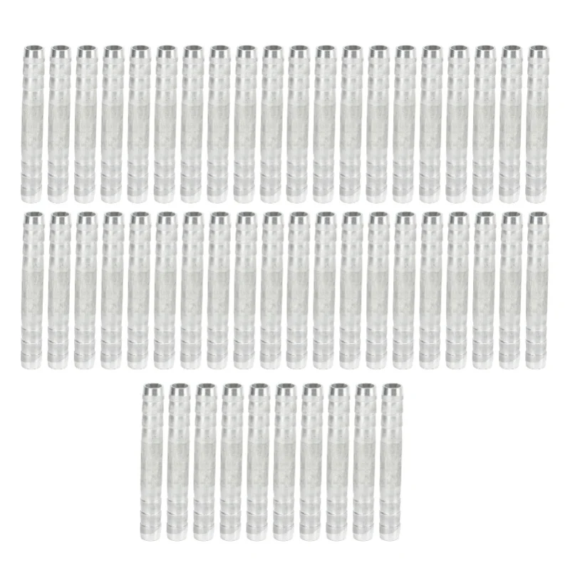 50pcs Air Conditioning Hose Barb Fitting Aluminum Universal High Strength Refrigerant Hose Barb Connector