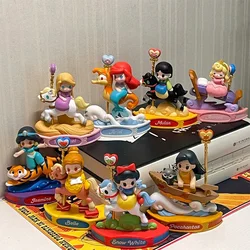 Disney Princess Carousel Series Blind Box Snow White Belle Anime Figure Mystery Bag Princess Ariel Mulan Action Figure Toy Gift