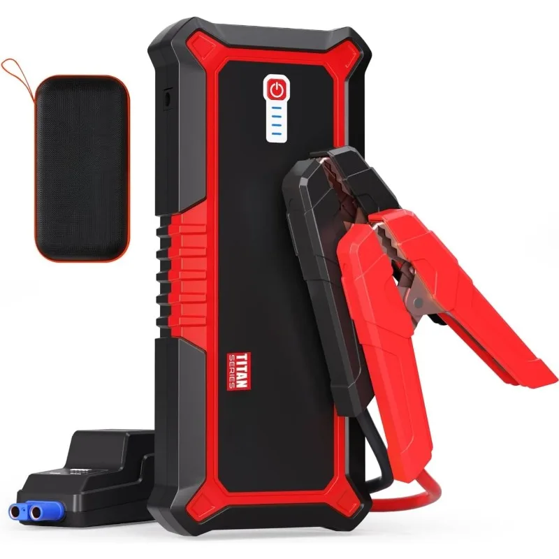 

4000A Peak Car Battery Jump Starter, Portable Battery Booster for Up to All Gas or 10L Diesel Engine, SuperSafe 12