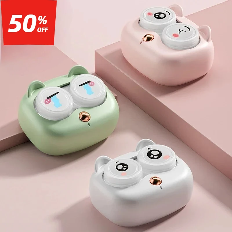 Limpiador de Lentes de Contacto Ultrasónico 2026 con Caja Extraíble, Máquina de Limpieza de Proteínas de Lágrimas, Estuche Portátil para Lentes de Contacto