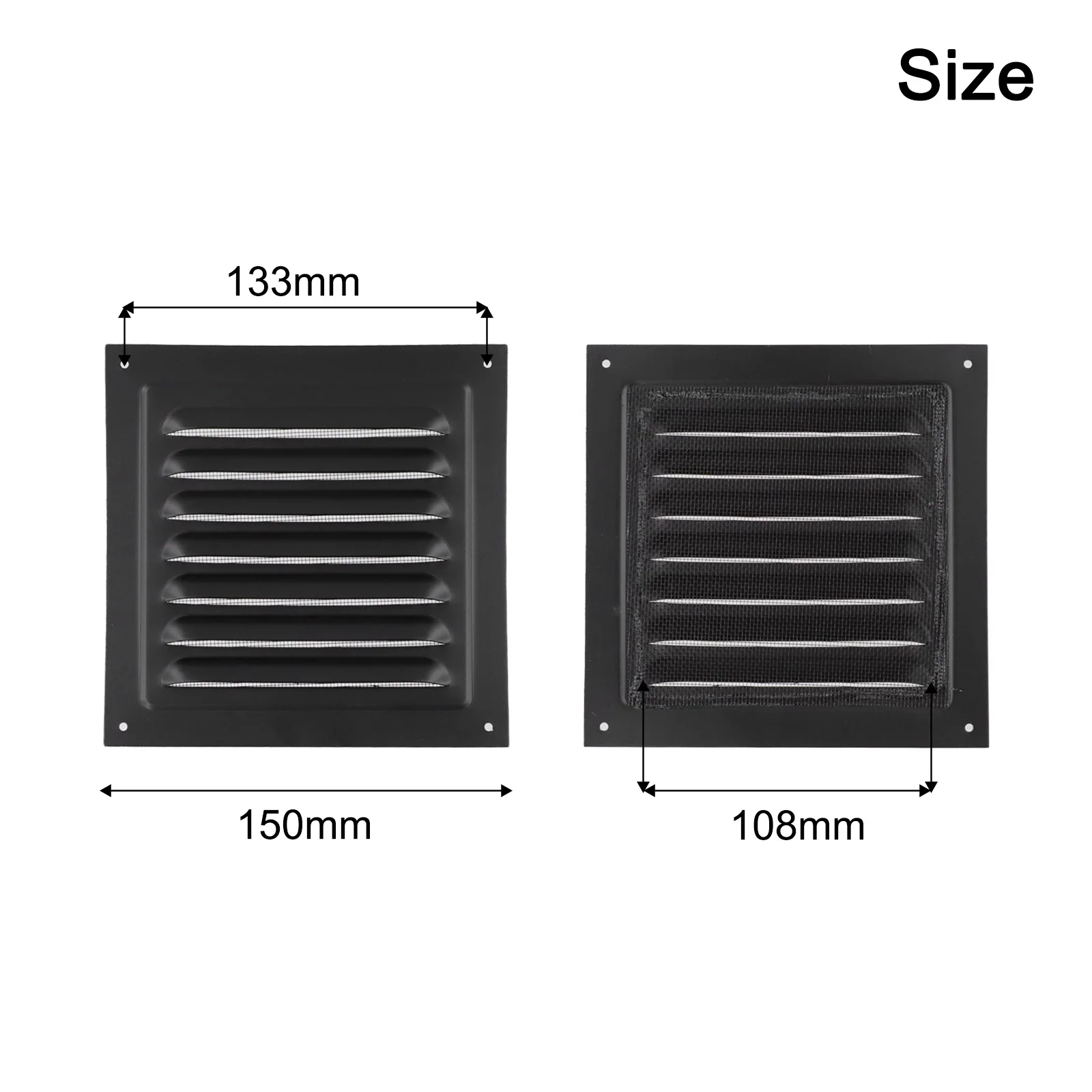 250x250cm Aluminum Vent Grille Aluminum Ventilation Grille Cover Enhanced Airflow Design Long-lasting Construction