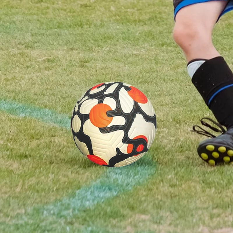 Balón de fútbol térmico de PU, tamaño estándar 5, sin costuras, a prueba de fugas, para entrenamiento de hierba en interiores