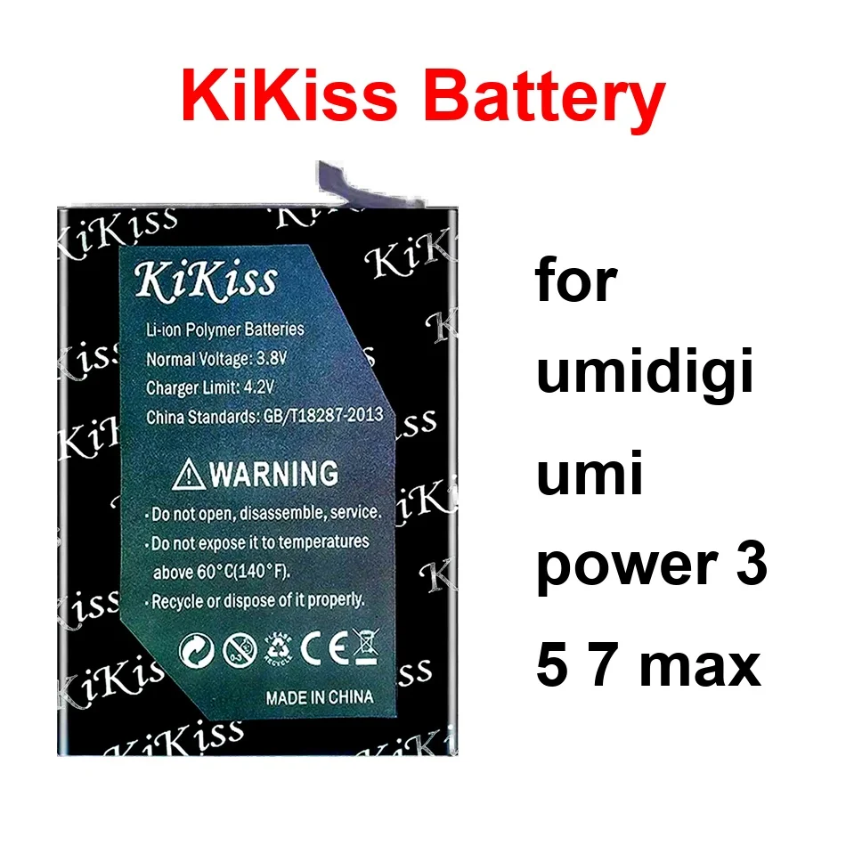 

Аккумулятор для мобильного телефона с быстрой зарядкой 5500-12000 мАч для Umidigi Umi Power 3 5 7 Max