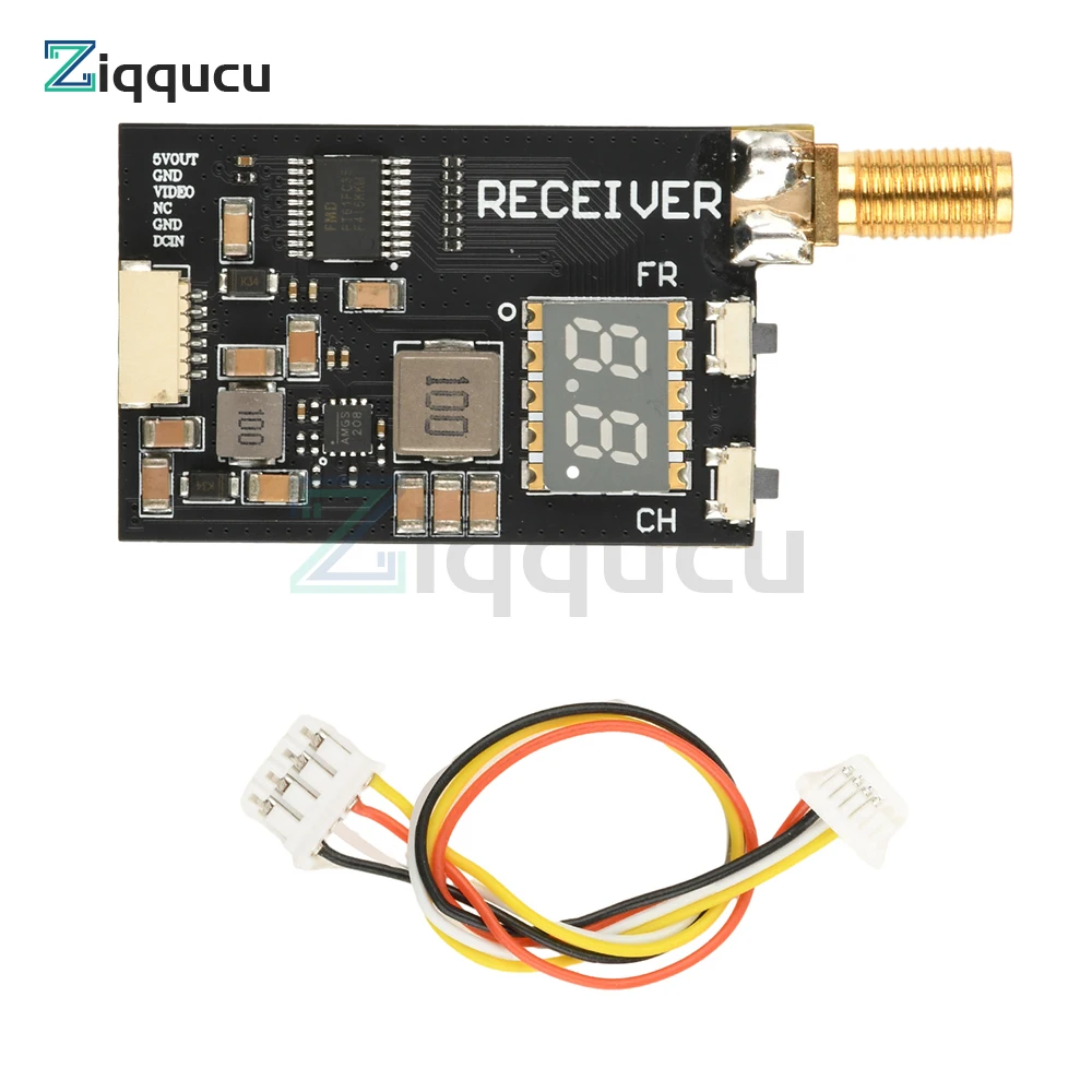 

RX3364-CPB 3.3G FPV Image Transmission Module Wireless Audio Video Receiver 3060-3500MHz Broadband Signal Stable