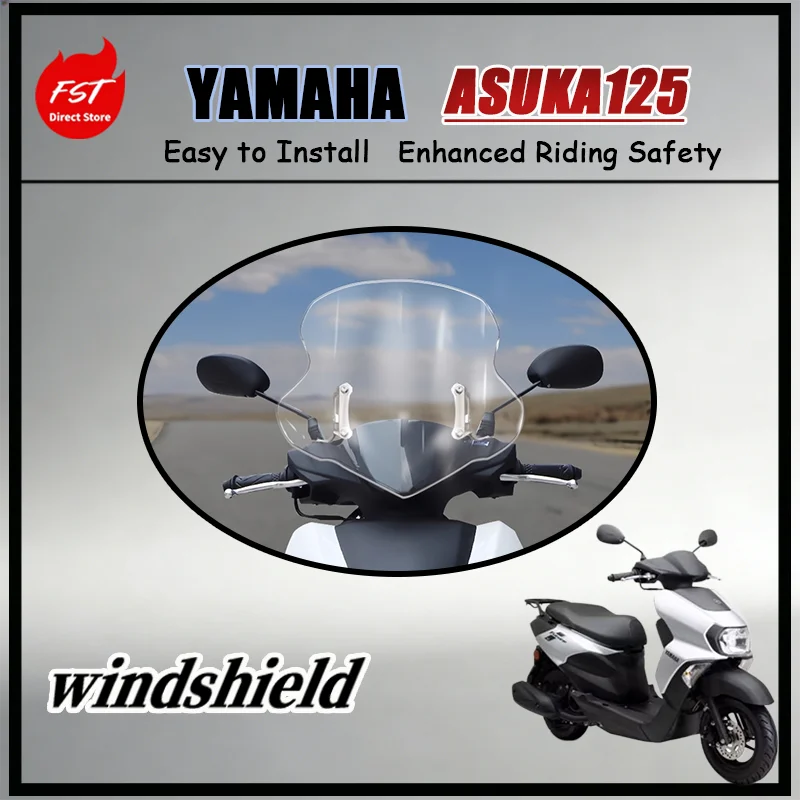 

FOR Yamaha Xuying 125 New Model Adjustable Elevating Windscreen Anti-Rain Wind Deflector Scooter Aftermarket Upgrade Part