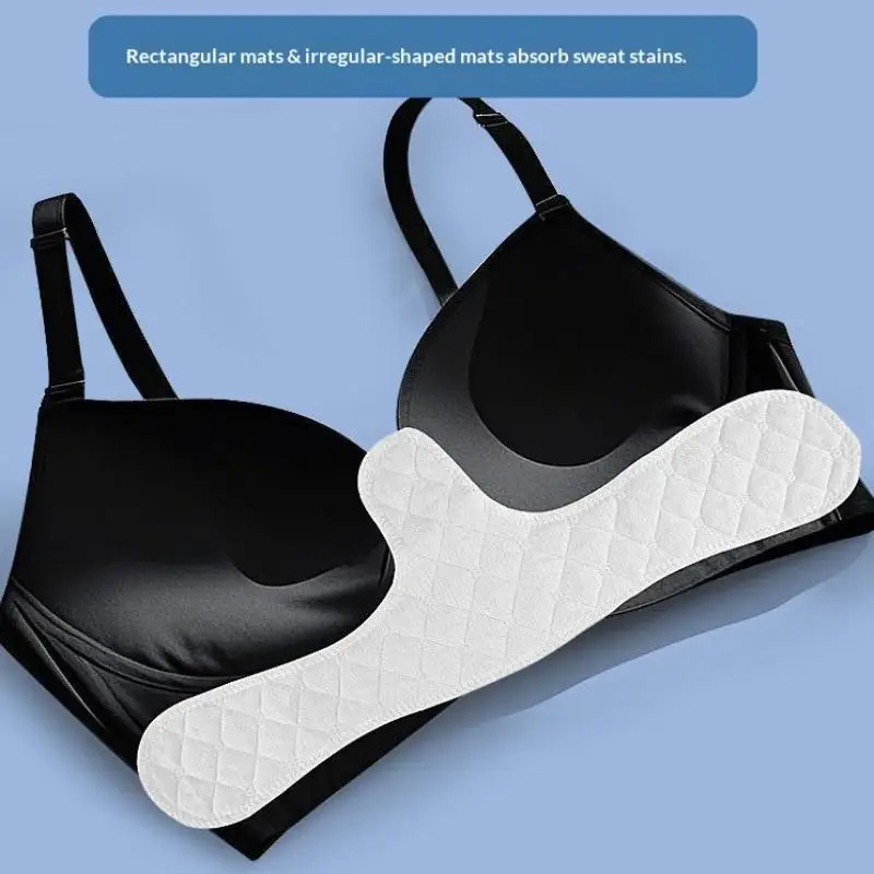 

Women Comfortable Black Bra Inserts, Sweat Absorbing Bra Straps Liners, Quick-Dry Abdomen Sweat Absorber Pads 1Pc