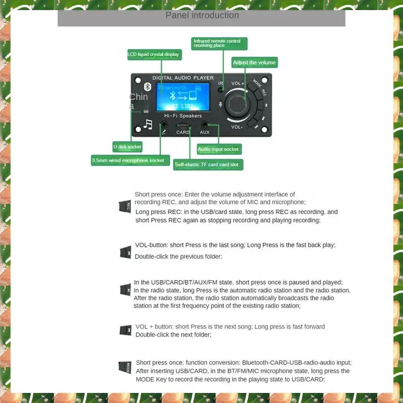 

JAJA ЖК-экран, плата декодера Mp3, модуль Bluetooth, товары для самостоятельного изготовления, запасные части для автомобильной аудиосистемы, аксессуары, плата усилителя звука