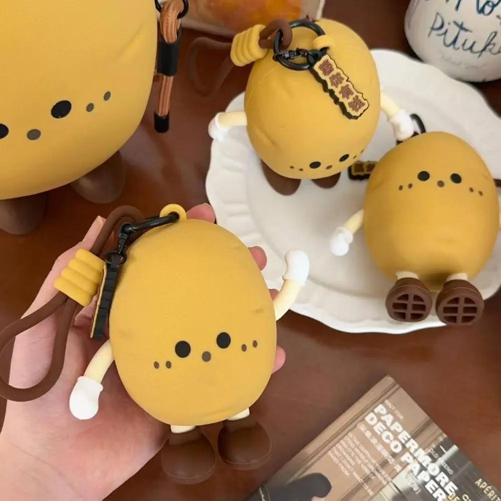 Fashion Portable Potato Phone Bag with Zipper Creative Vegetable Coin Purse Kawaii Crossbody Bag Mini Earphone Bag Jewelry