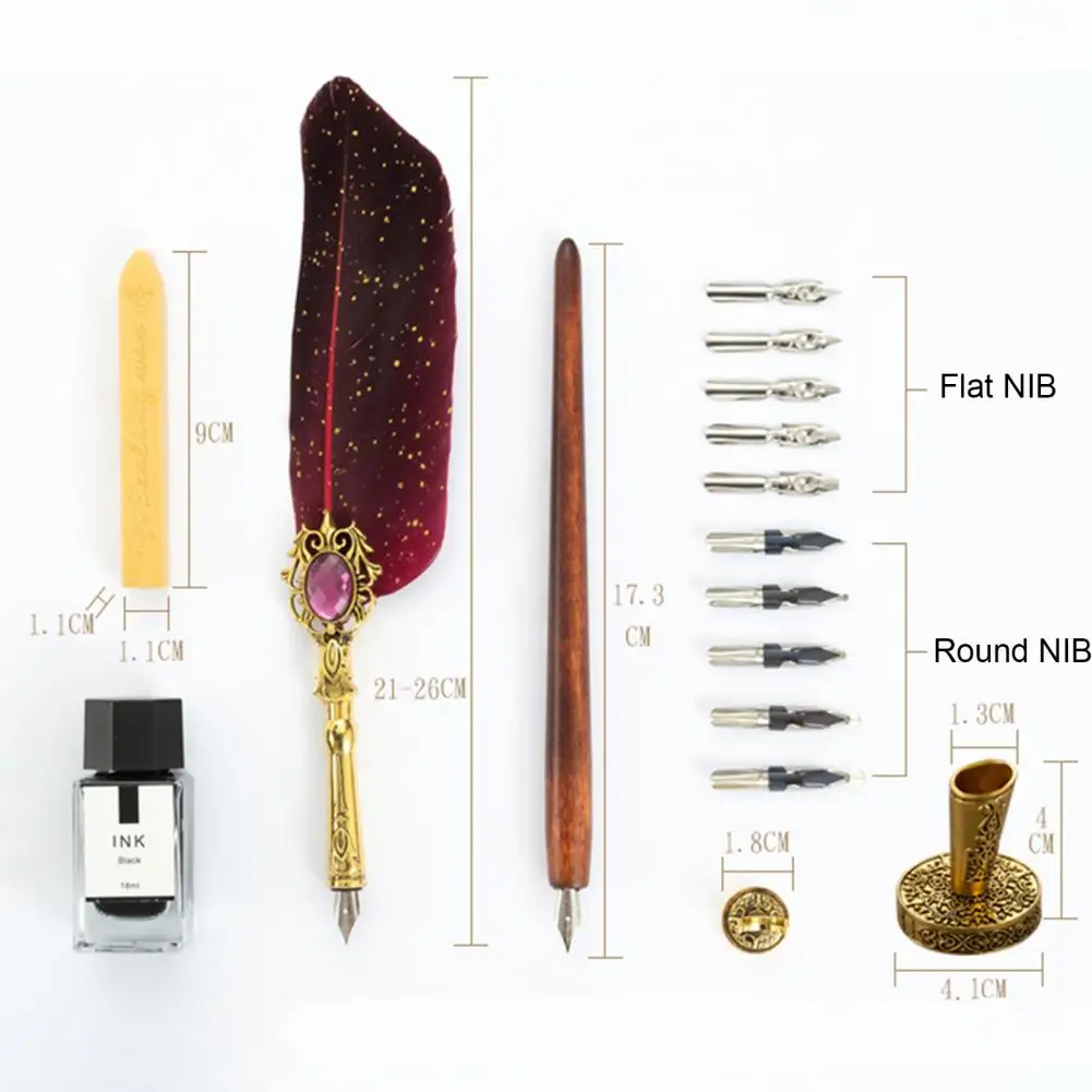 1 компл. 0,5 мм красивая ручка-карандаш набор для плавного письма медная ручка-карандаш набор чернил канцелярские принадлежности