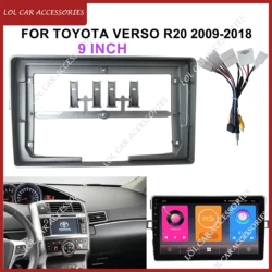 9 Inch Fascia For TOYOTA Verso R20 2009-2018 Android MP5 Player GPS Stereo Car Radio Accessories Panel Dash Frame Trim Kit