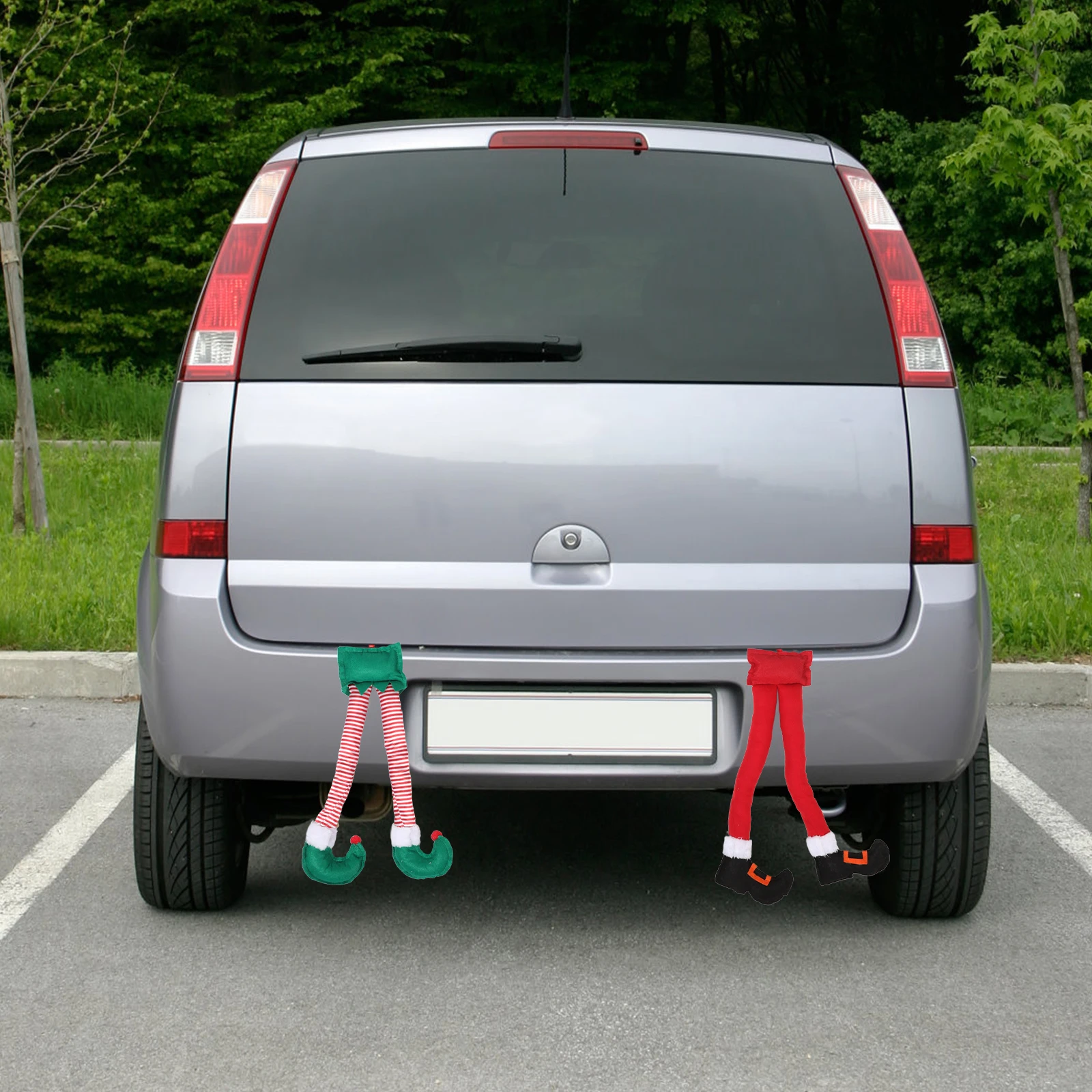 

2pcs Christmas Decorations Leg Pendant Holiday Decor For Car Tree Door Outdoor Indoor Use Festive Party Decoration