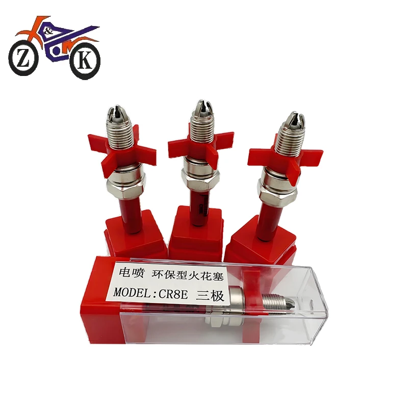 1PCS CR8E 3-Electrode EFI Motorcycle Lridium Spark Plug For Benelli Stels BN251 BN302 TNT300 TNT600 TRK502 Lengthen 10*19mm view 5
