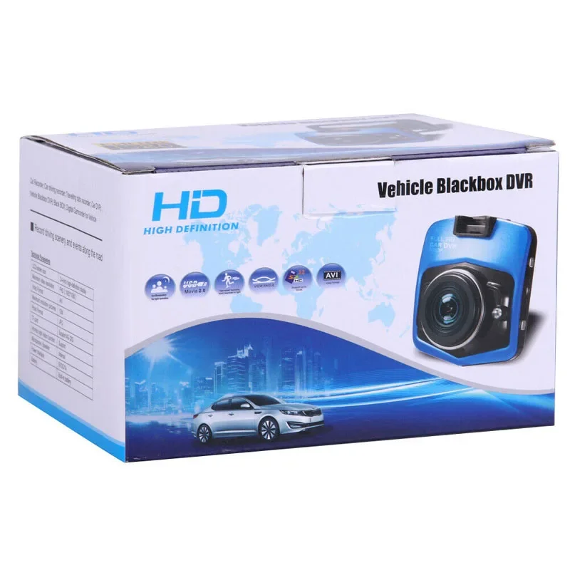 Banggood-Carro DVR Dash Camera, DP 1080P, Gravador de Condução, Video Dashcam, Visão Noturna, Gravação Loop, Wide Angle, Detecção de Movimento