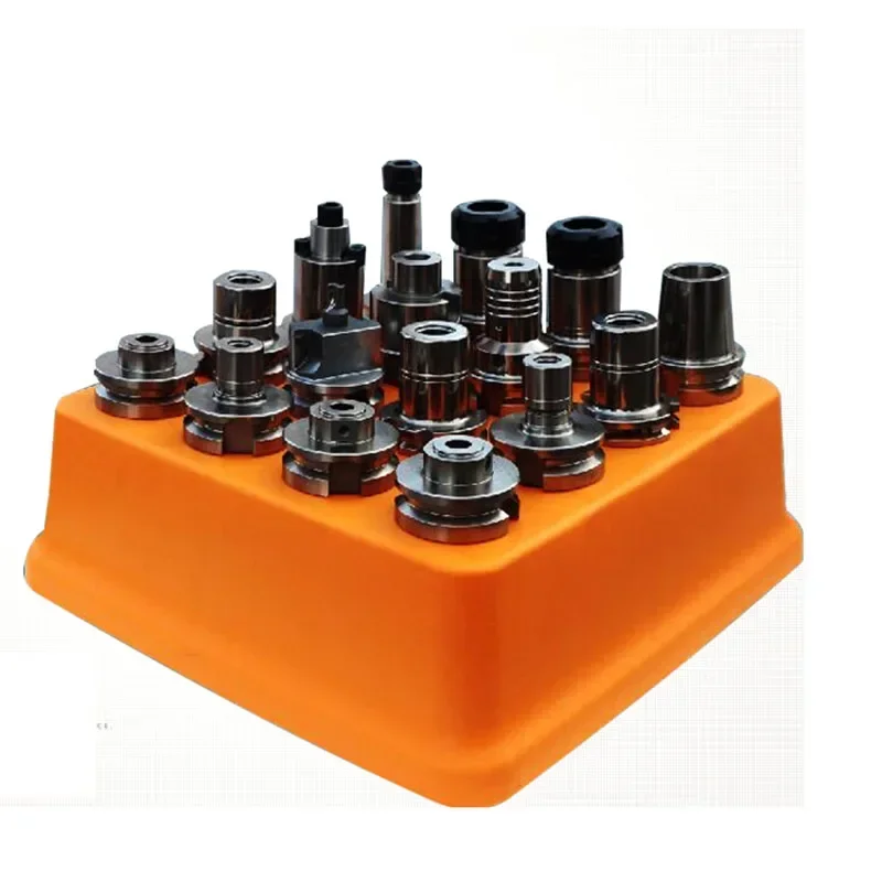 CNC machining center 16 hole BT40 tool holder BT50 storage box hard plastic BT30 tool holder organizer