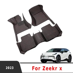 Carpets For Zeekr x  2023 Car Floor Mats Auto Foot Pads Accessories Interior Cover Waterproof Products Automobiles Decoration