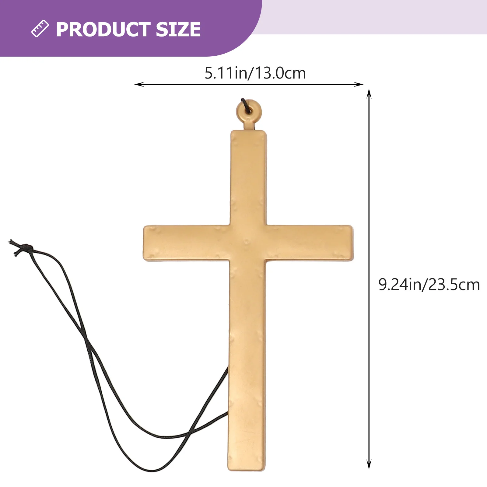 1Set Creatieve Priester Kostuum Accessoires Houten Doek Kruis Hanger Hoofd Wrap Halsdoek Halloween Volwassen Partij Cosplay