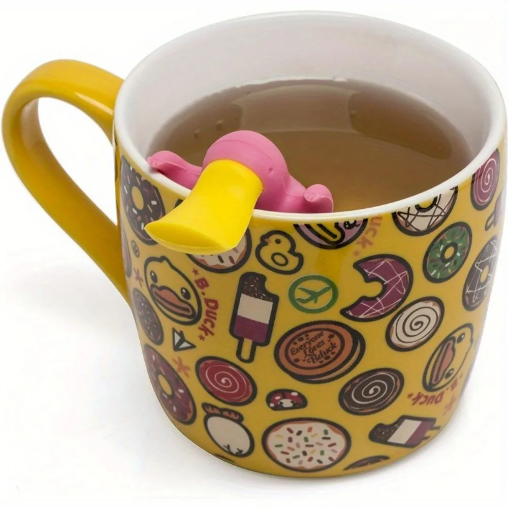 1pc, Creative Platypus Shaped Tea Infuser, Reusable Herbal Tea Bag Coffee Filter For Home Restaurant Hotel Office