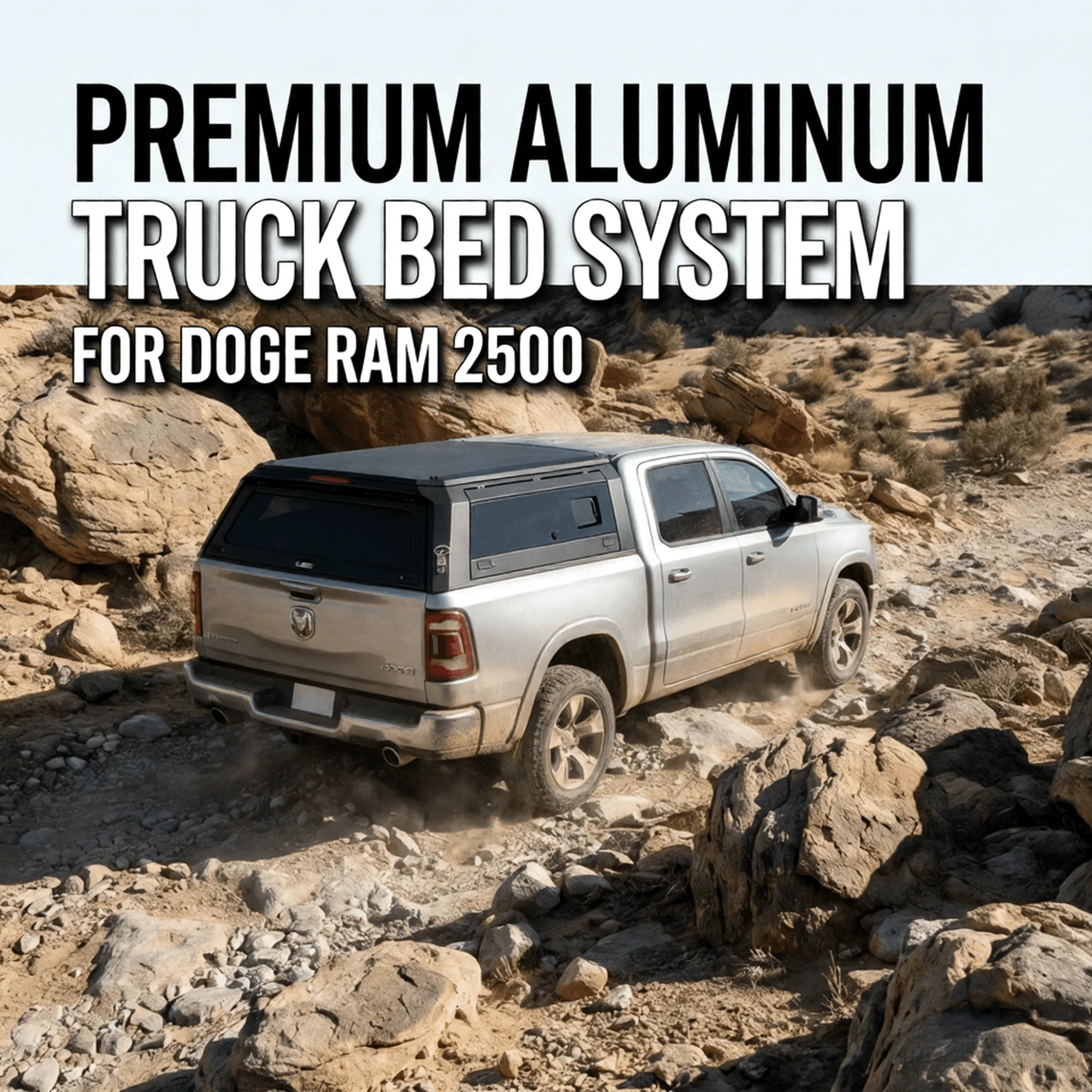 

2022 RAM 1500 2020-2025 Nissan Frontier Overland Truck Topper with 6ft Aluminum Alloy Canopy Ranger Model with Locking Function