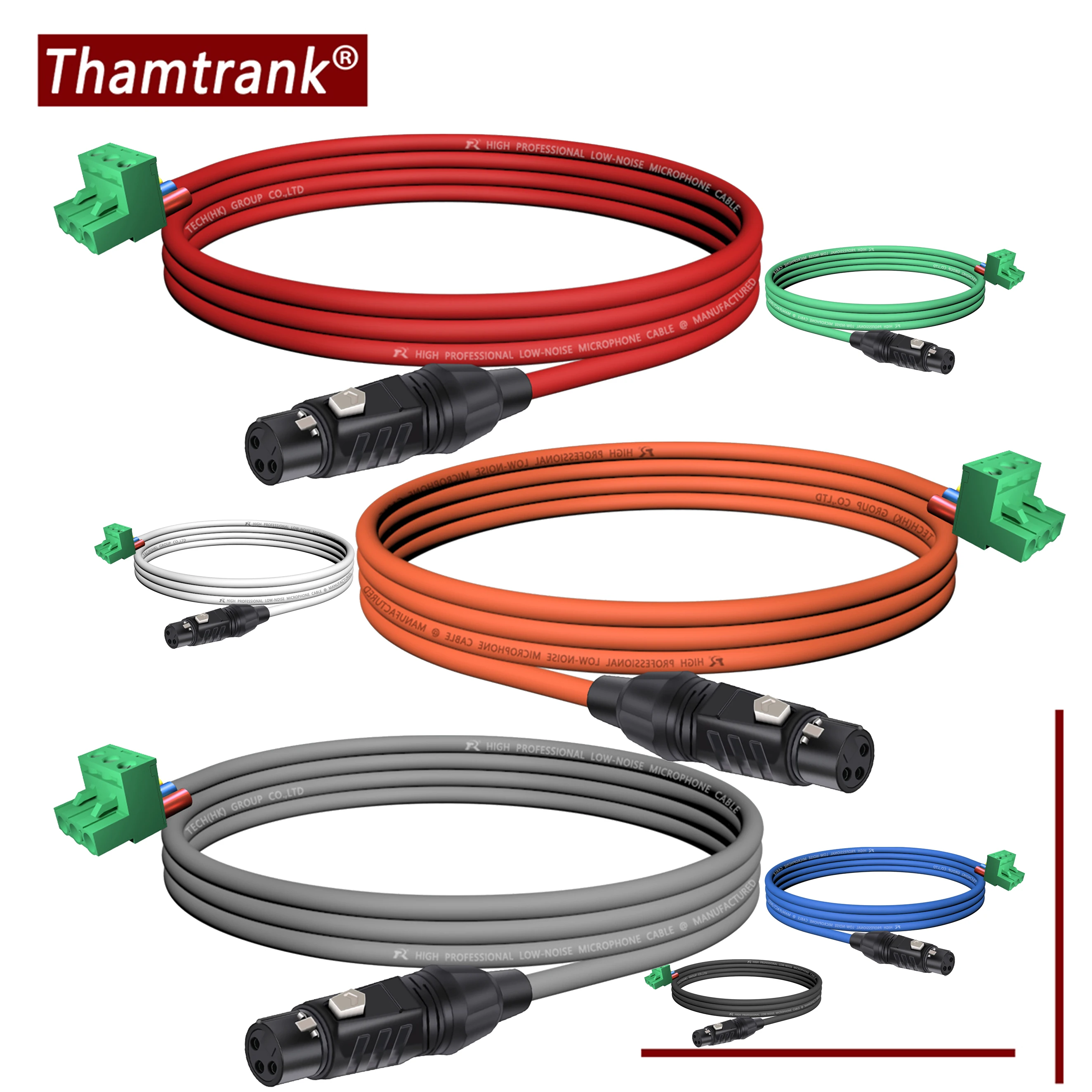 

Black Housing XLR Audio Cable Connector 3-Pin Male/Female to 5.08mm Phoenix 3-Pin Adapter for Professional Audio Equipment