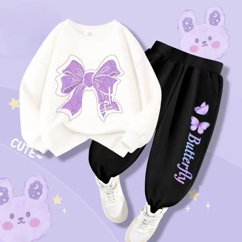 Autumn Baby Boy Clothes Fashion Printed T-shirts and Pants 2 Pieces Set Children Girls Casual Top Bottom Outfits Tracksuits