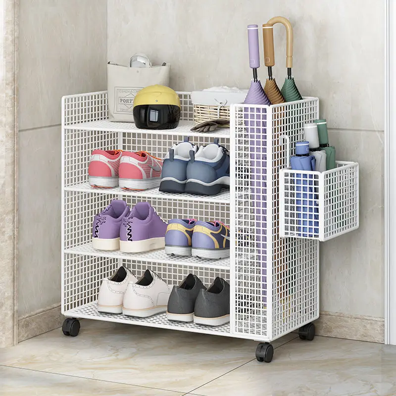 personalizado. [Movível e flexível] Sapateira Ferro Arte Entrada Casa Simples Dormitório Multicamada Econômico Estilo Minimalista Interne