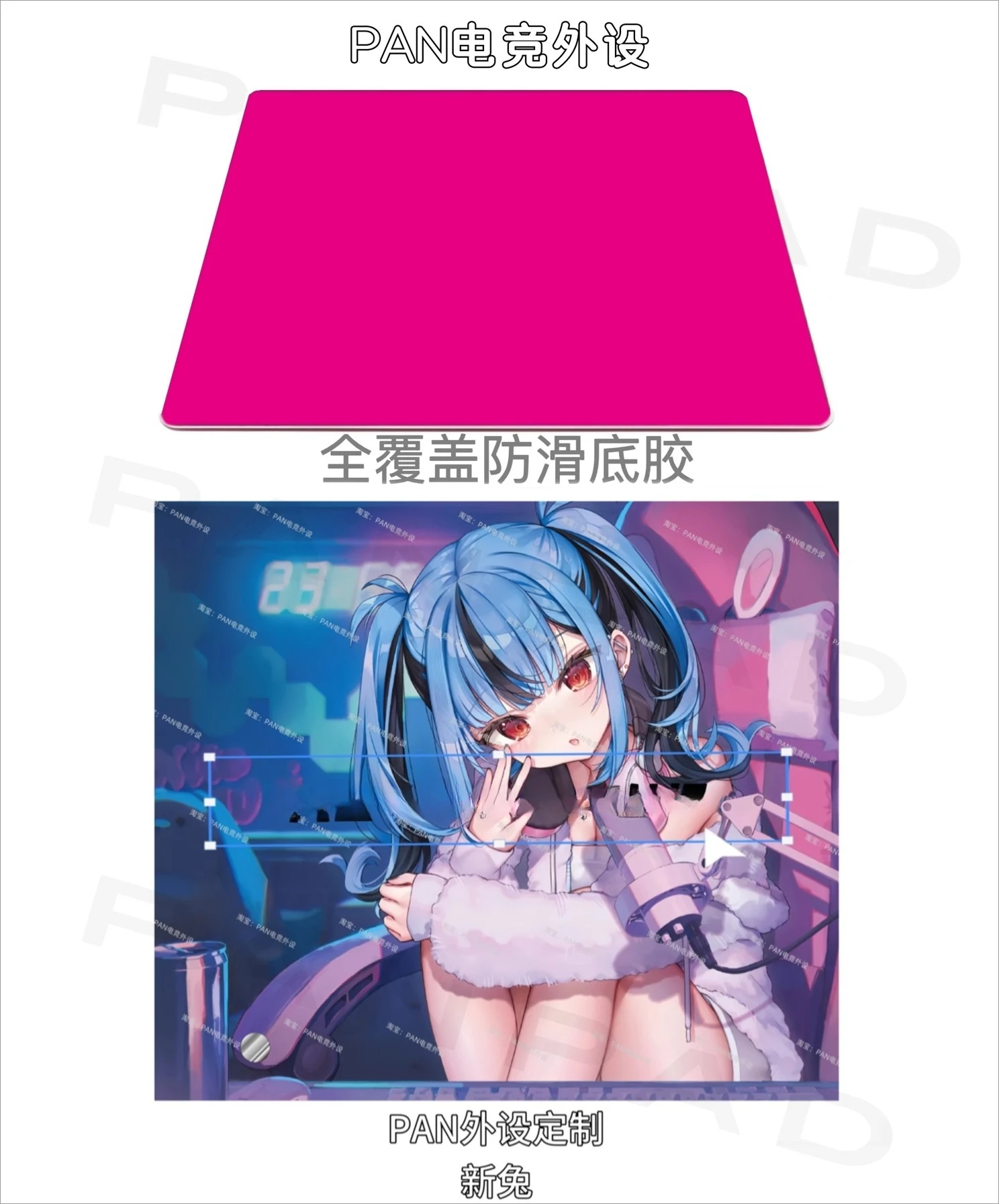 Mifuny novo coelho mouse pad de vidro anime ultra-fino personalizado fotovoltaico atualizado suave personalizado fps esports tapete de mesa teclado de jogos presente