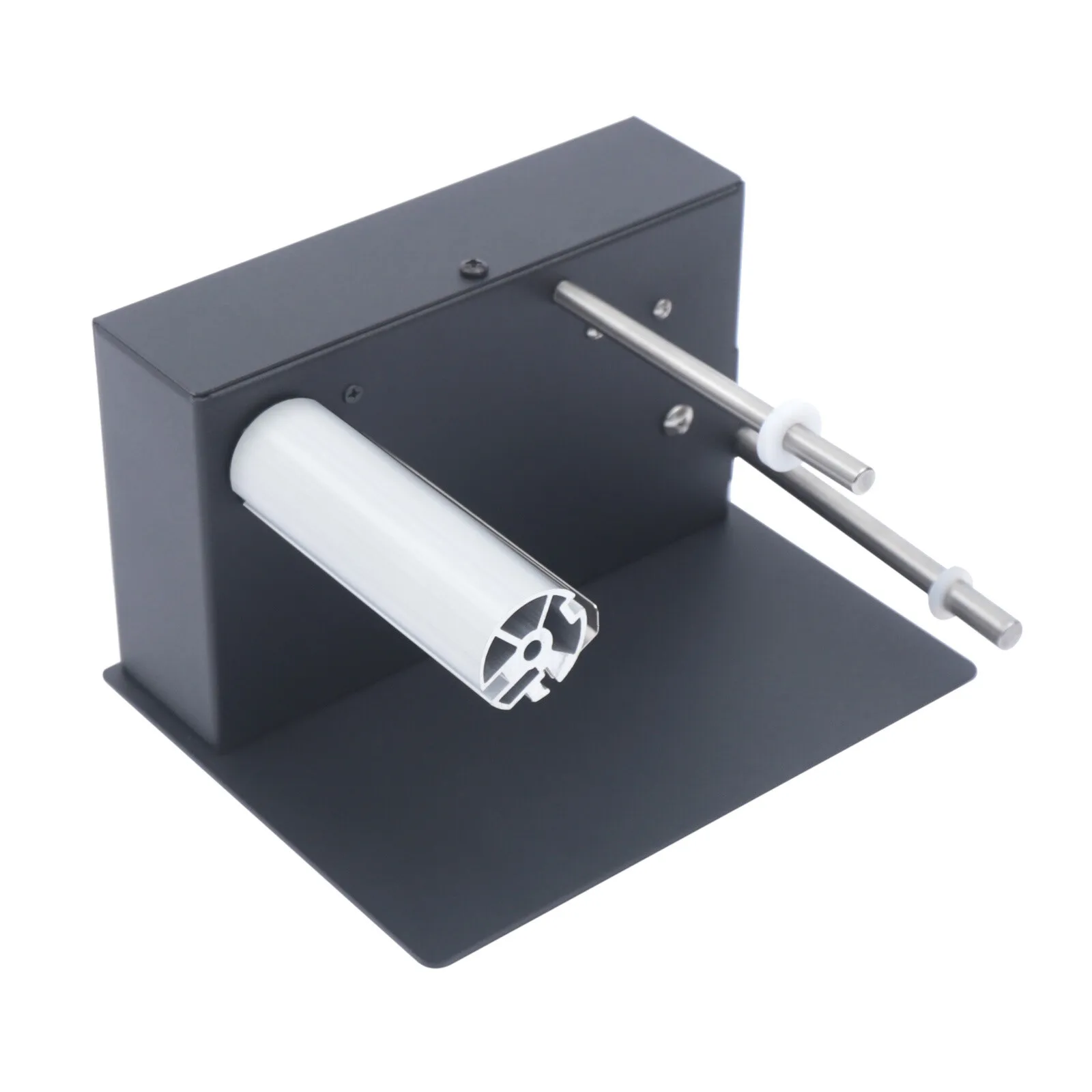 180mm Black Aluminum Alloy Automatic Label Rewinder Rewinding Machine With Speed Adjustable Bidirectional