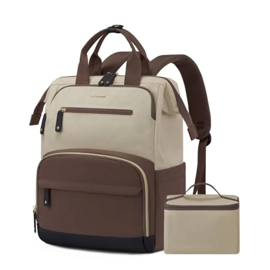 

Рюкзак для обедов для женщин, сумка для ноутбука с термоизолированным отделением для ланча, рабочий рюкзак для учителей и медсестер, дорожный рюкзак, сумка для обедов