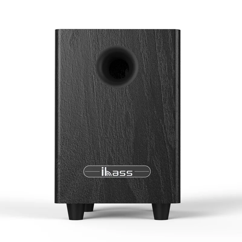 IBASS Desktop 6.5 Inch Passive Subwoofer Household Wooden Home Theater Sound System 100W High Power Pure Bass Speakers