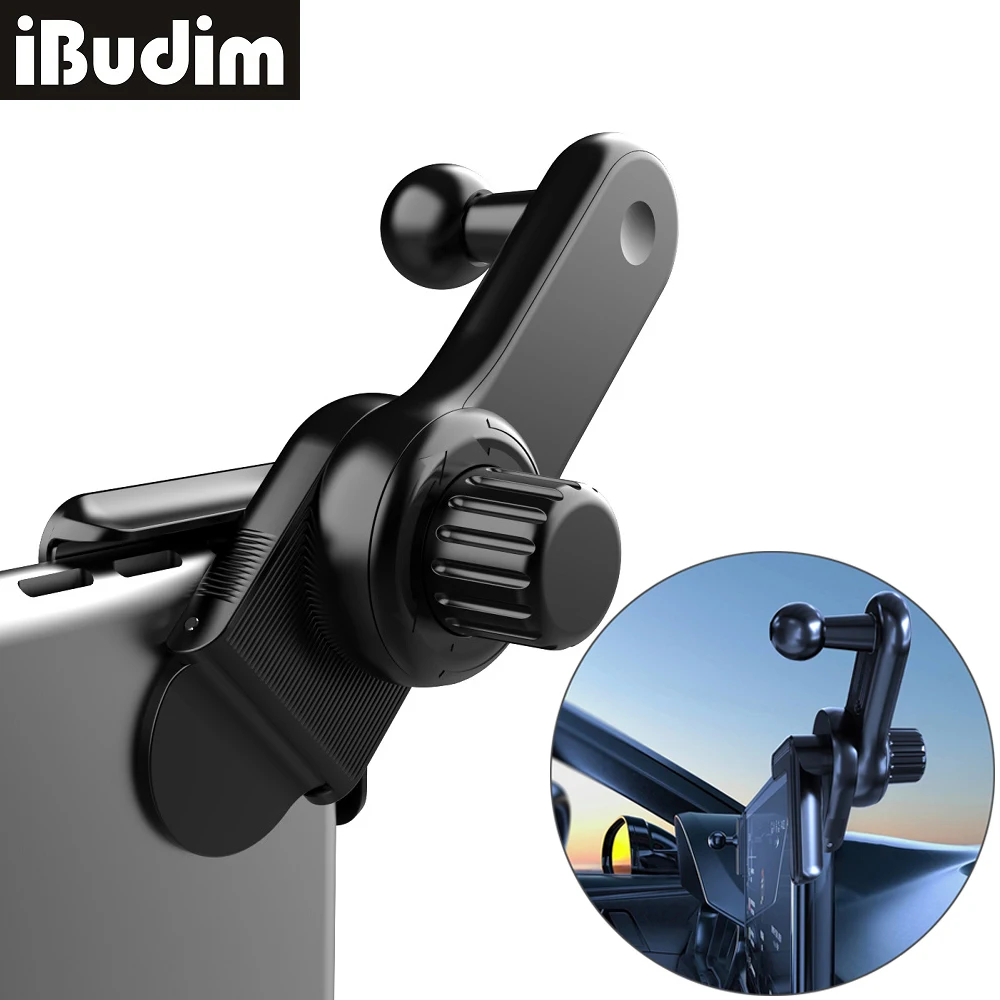 Universal 17mm Ball Head Car Screen Mobile Phone Holder Base For Tesla Model 3/Y/S/X Car Phone Mount Stand Accessories