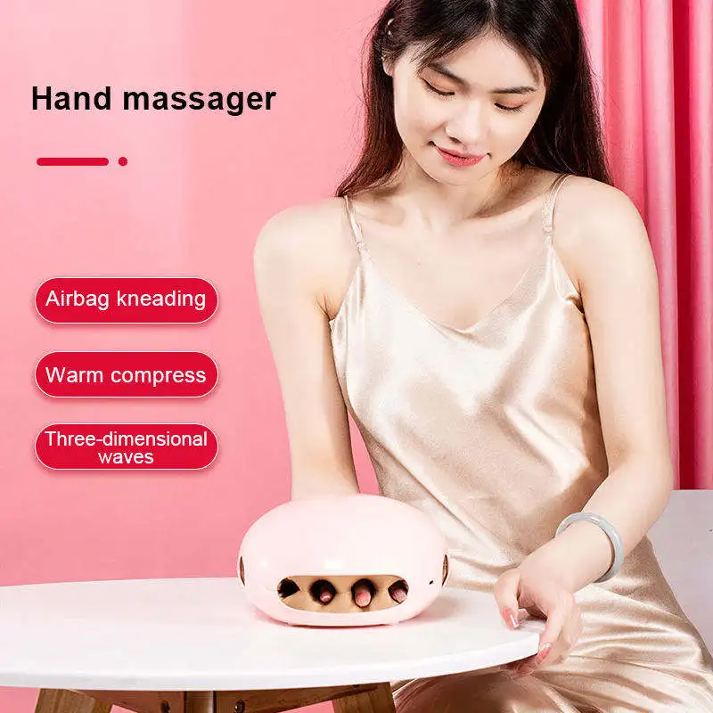 

Wireless Electric Hand Massager Air Compression Hot Compress Palm Acupoint Massager Finger Arthritis Numbness Muscle Relaxation