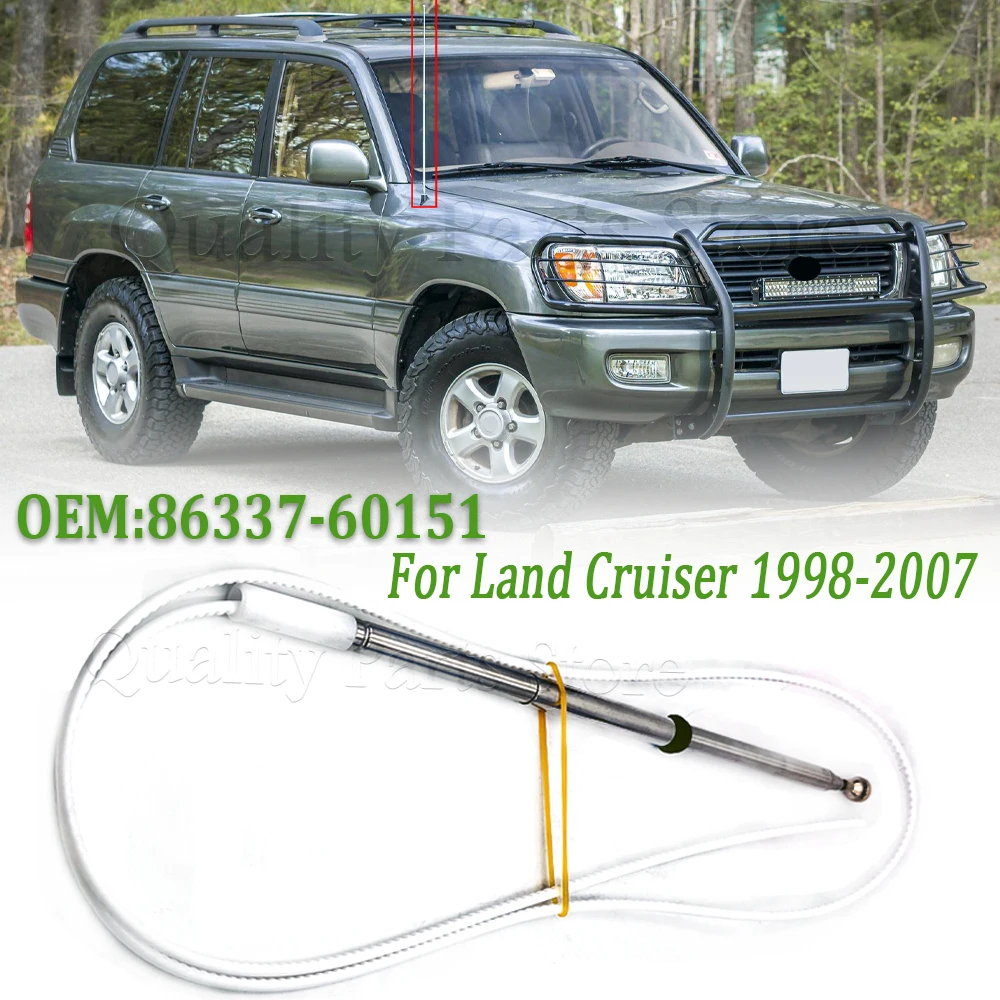 For Toyota Land Cruiser 100-Series Cruisers Lexus LX470 1998-2007 New Electric Aerial Antenna Mast Tooth Cable AM FM 86337-60151