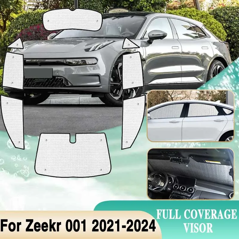 

Car Full Window Sun Visors For Zeekr 001 2021 2022 2023 2024 Windshield Sunshades Sun Shade Protection Sticker Auto Accessories