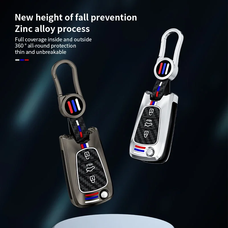 Car Key Case Cover Fob for Kia Sportage Rio 3 Soul Optima Ceed Pro K5 K2 Pride for Hyundai I20 I30 Ix20 Ix35 Elantra Accent