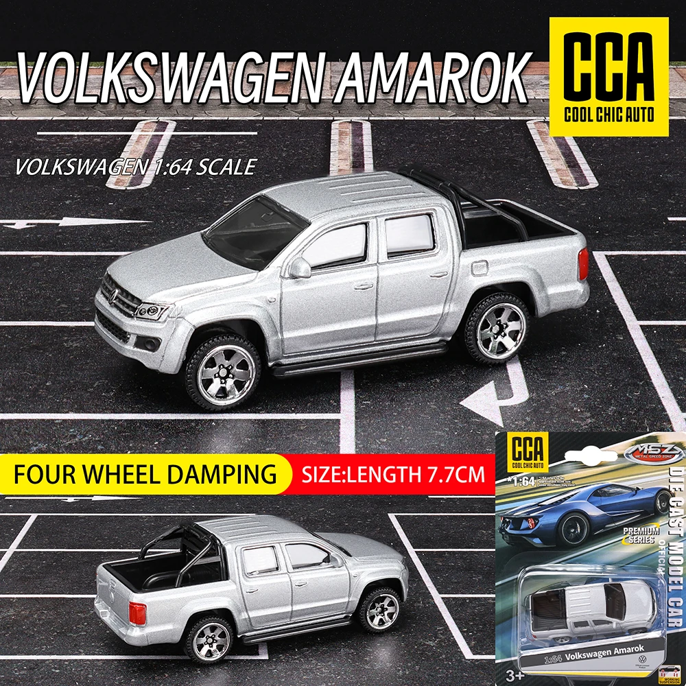 CCA 1:64 Volkswagen Amarok Exquisite hanging model classic car static car model alloy die-casting car model collection gift toy