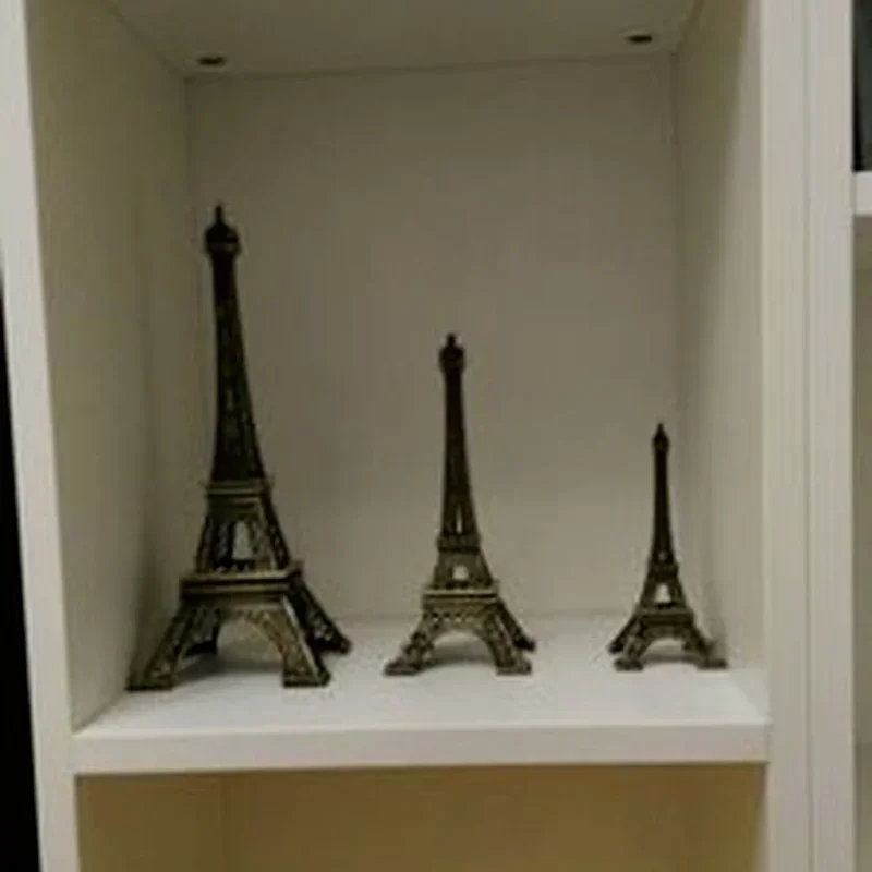 Vintage Bronze Tone Paris Eiffel Tower Figurine Statue Alloy Model Decor Home Furnishing Household Desktop Decro 8-48 Cm Decor