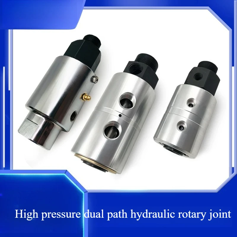 High Pressure Dual Channel Rotary Joint, Hydraulic Swivel Union for Hydraulic Cylinder & Winding Machine