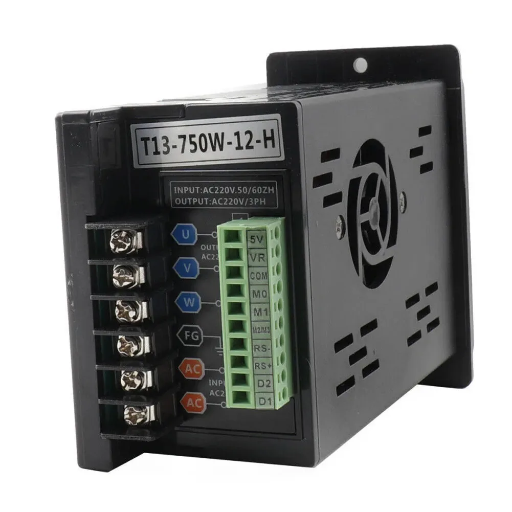 1HP Single To 3 Phase Inverter 750W Built-in Communication Port Energy-saving Design Variable Frequency Drive For Electric Motor