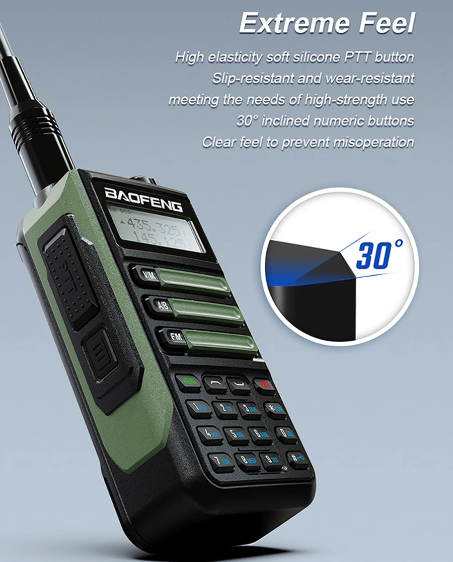 Baofeng UV16 Pro Plus V2 CB Ham FM Radio Station Two Way Amateur VHF Powerful UV16 Walkie Talkie Radios For Outdoor Hunting