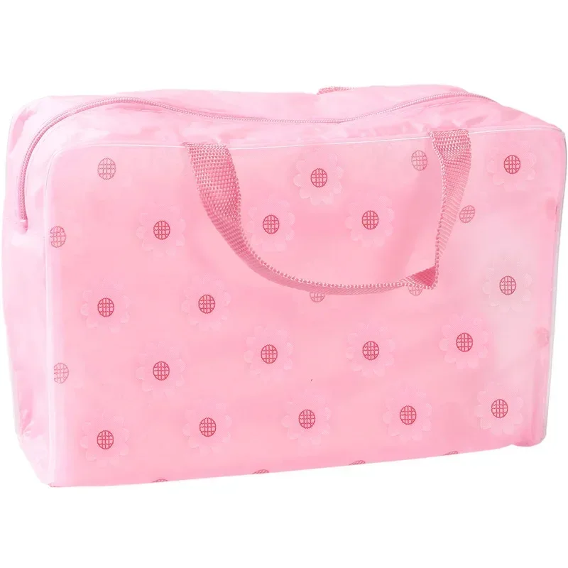 Portable Travel Toilet Bag Cosmetic Bags Large Capacity Transparent Plastic Cosmetic Storage Bag for Men and Women