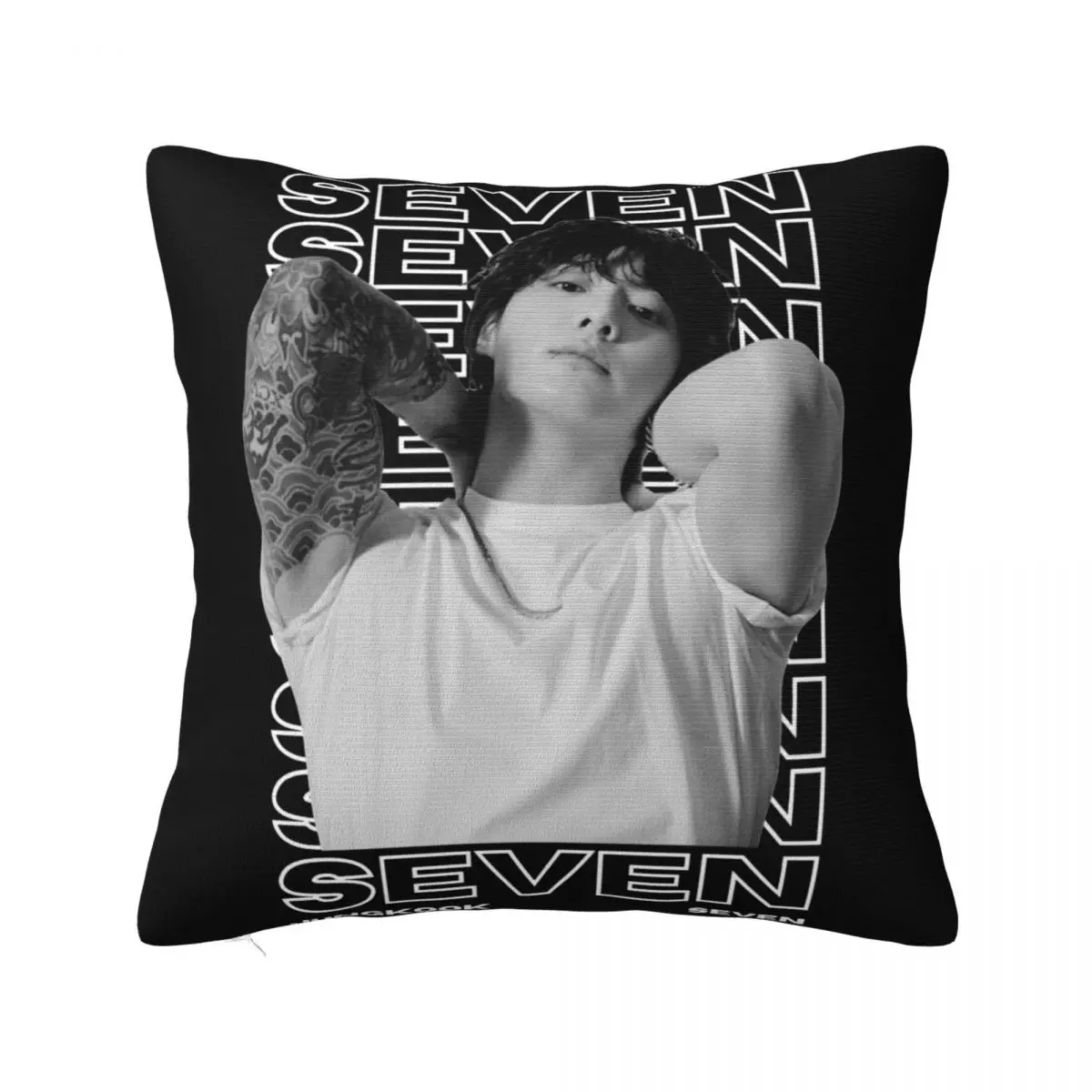 Bedroom Decoration Jungkooks Seven Bangtan Pillowcases Merch Pillow Covers Zippered Multi-Size