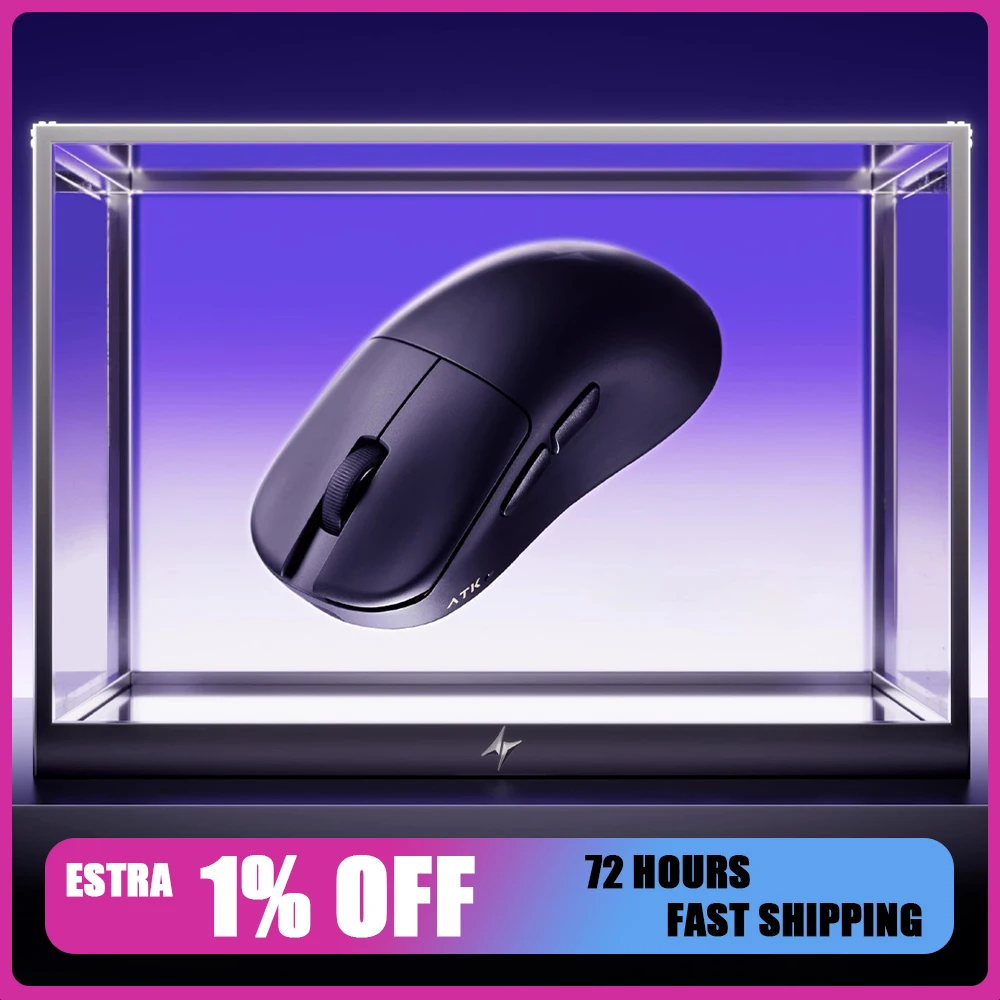 

ATK U2 V2 Ultimate Wireless Mouse 3-Mode Paw3950ultra Nordic54l15 45g Lightweight 0.263ms Low Latency 600mah for fps gamer Gifts